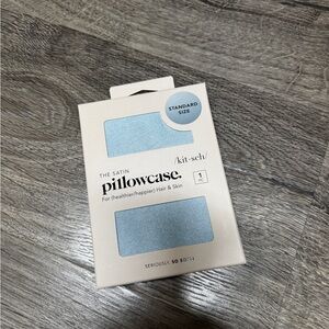 Kitsch Satin Pillowcase in Light Blue